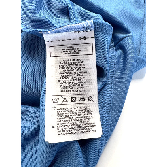 Adidas Men's Blue Plaid Golf Polo Shirt Size XL - Picture 6 of 8